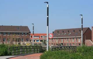 Soluxio eco Solar-PV-Module Straßenbeleuchtung Katwijk die Niederlande