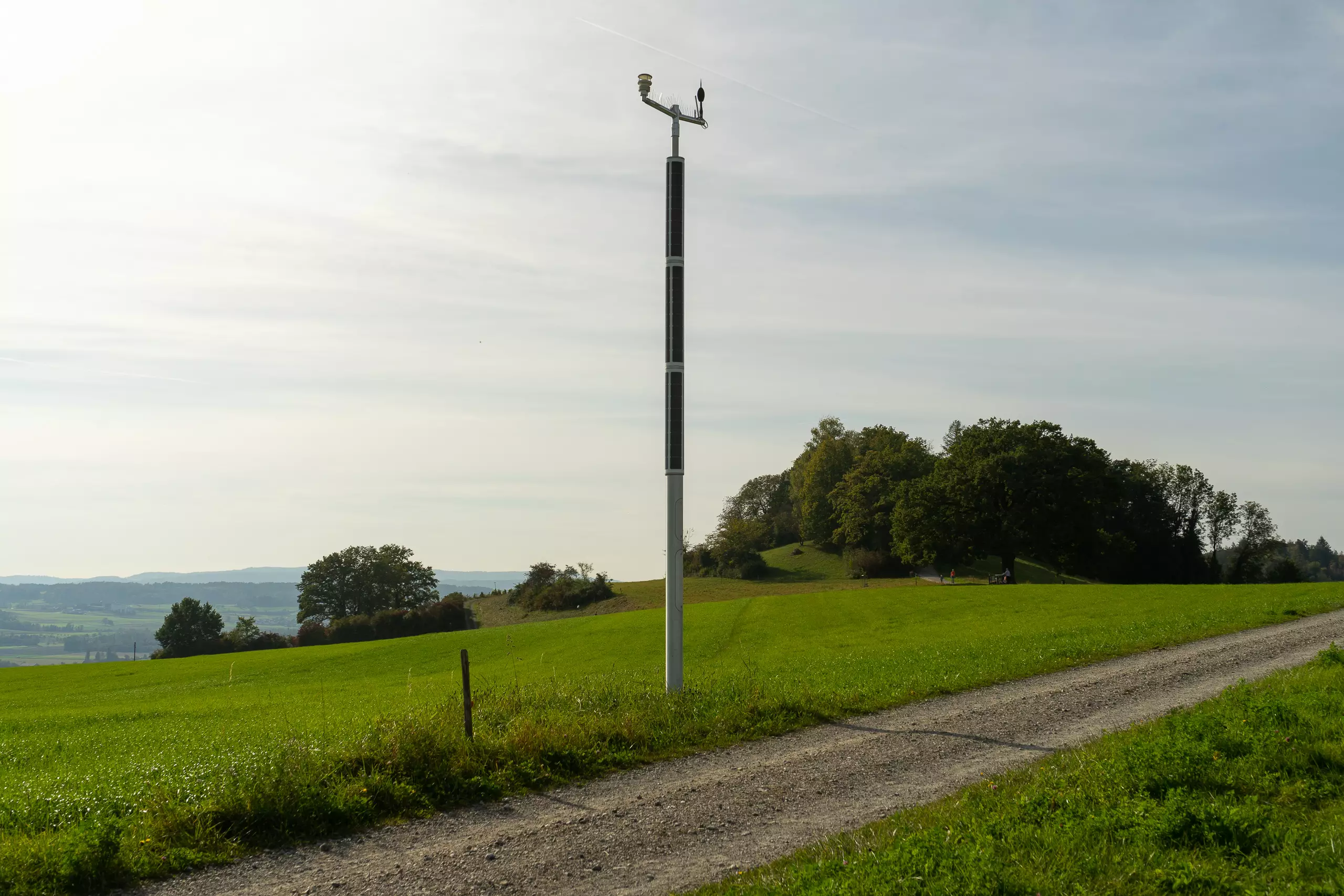 Soluxio solar smart mast angeschlossen