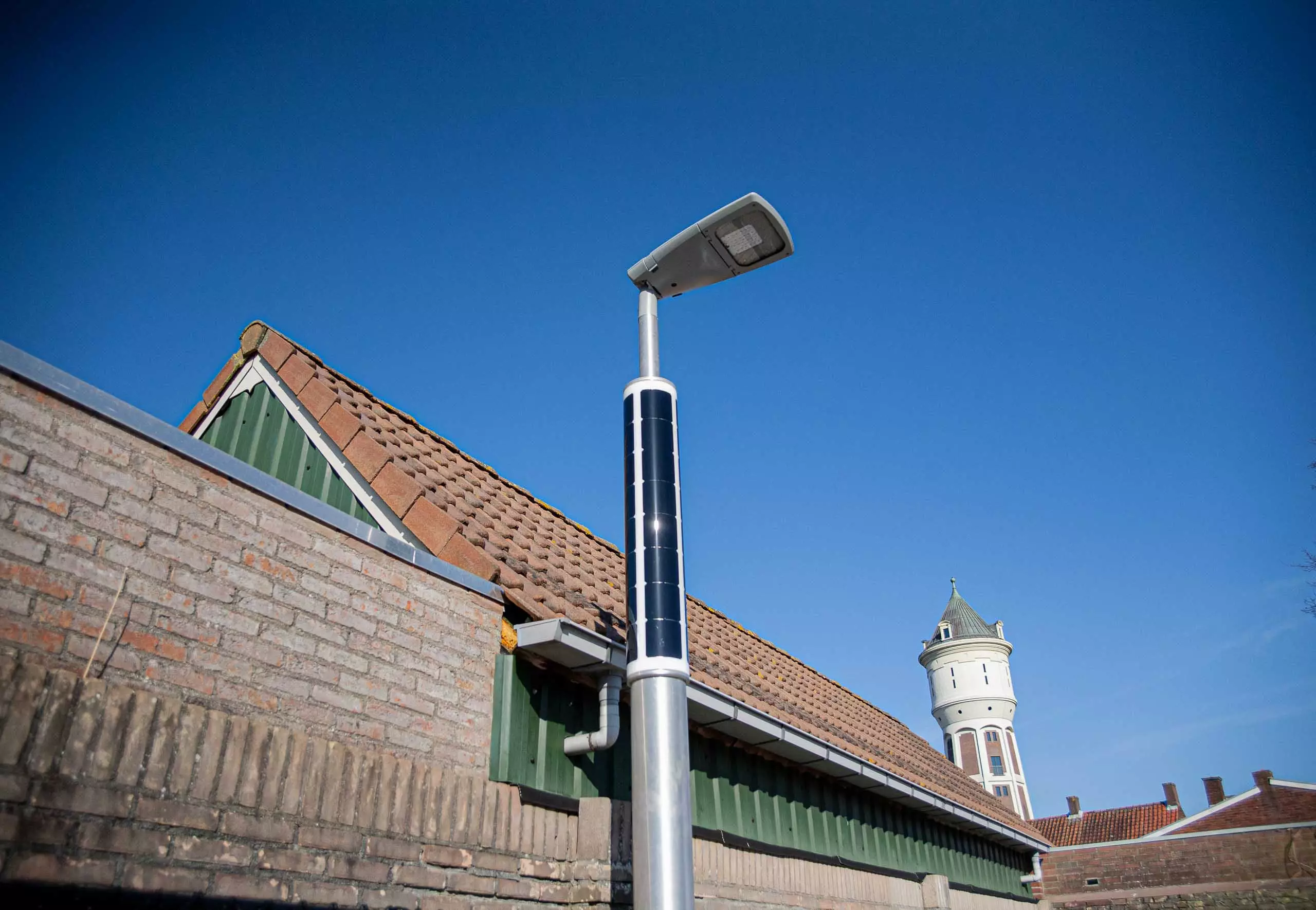 Soluxio solar parkeerplaatsverlichting in Nederlandse stad