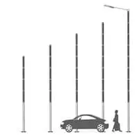 modular solar light post